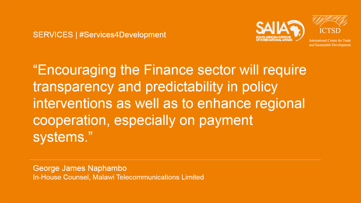 ICTSD's tweet photo. Improving performance in #Africa’s #finance & #tourism #services: https://t.co/sYjk8bs9KV #Services4Development https://t.co/3E142cLh8B