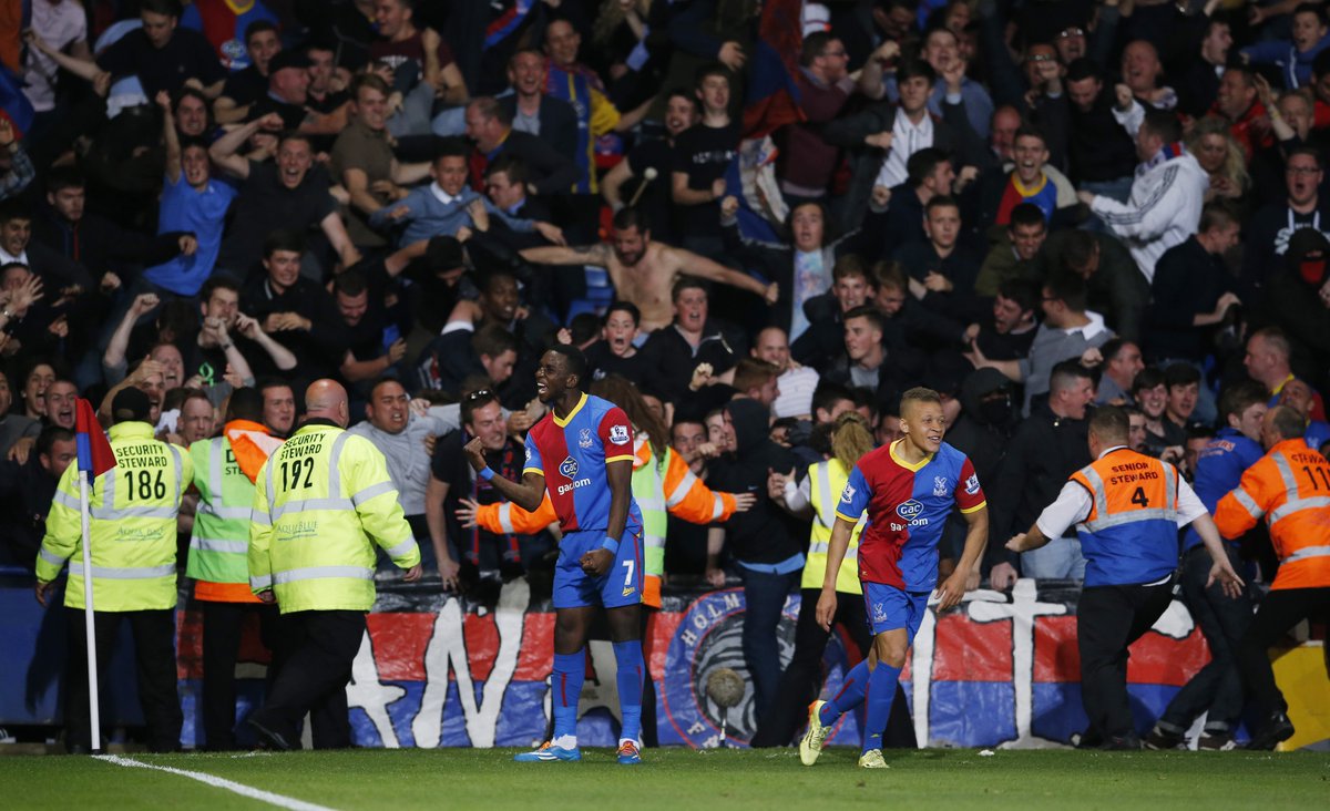 CPFC's tweet photo. ON THIS DAY: In 2014, there was absolute chaos in SE25 as Palace fought back from three down against @LFC... https://t.co/oiYqVLtPmS