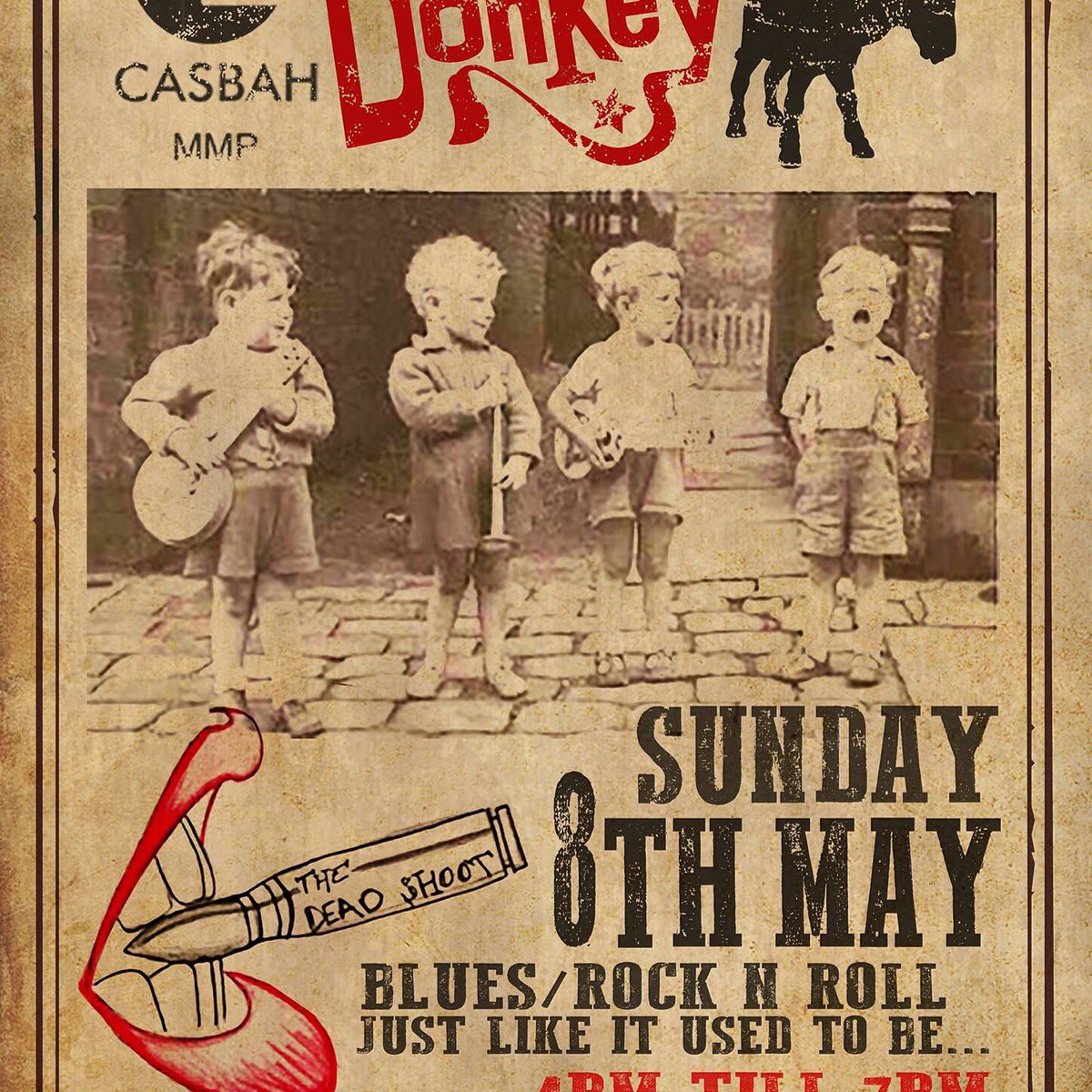 This Sunday 8th May @TheDonkeyLeic <a href="/TheDeadShoot/">The Dead Shoot</a> 4-7 £3 OTD Blues/rock n roll.