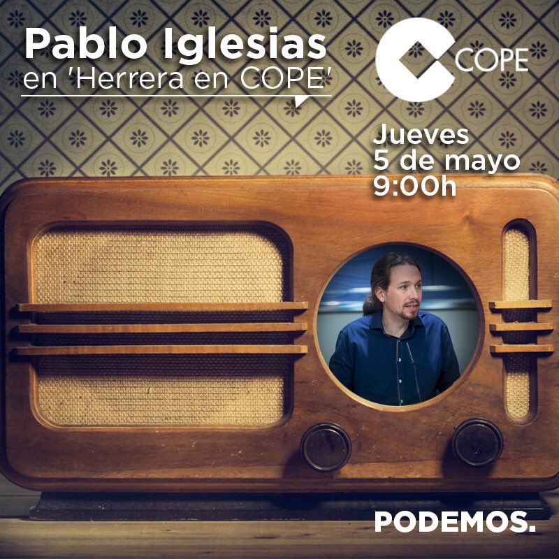 En unos minutos, entro en <a href="/HerreraenCOPE/">Herrera en COPE</a> #HerreraconIglesiasenSol cope.es/directo/id=201…