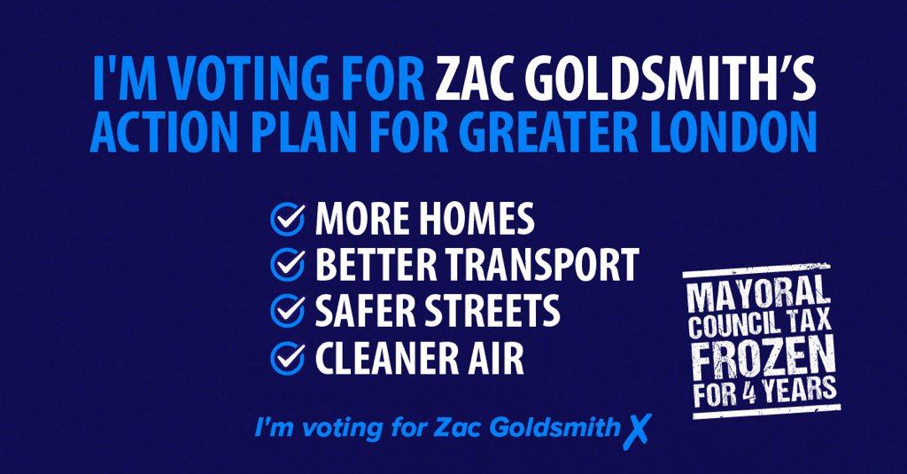 BackZacPress's tweet photo. Vote for @ZacGoldsmith's Action Plan for Greater London today and let's make a great city greater still #BackZac2016 https://t.co/BEsXJ67BHO