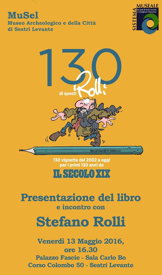 Presentazione libro e incontro con Stefano Rolli, venerdì 13/05 alle 16.30 in sala Bo,  <a href="/MuselSestriLev/">Musel</a>