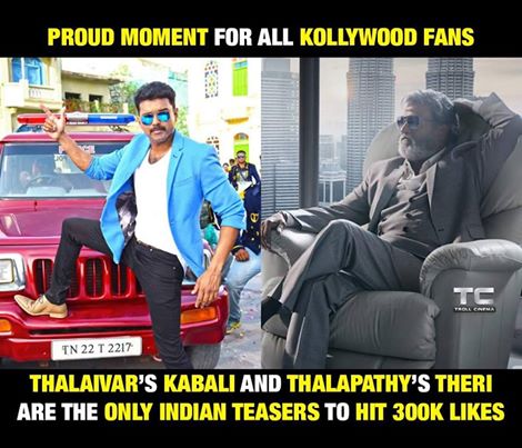 VjNayan008's tweet photo. @Anything4Vj Only Indian teasers to cross 300k Likes 😎😎😎😍😘😍😘 https://t.co/ZJBkGJUZJR