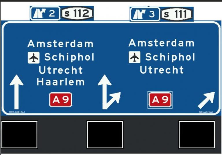 De situatie op de A9 richting #Amsterdam en #Schiphol is aangepast. Doorgaand verkeer kan links én rechts rijden