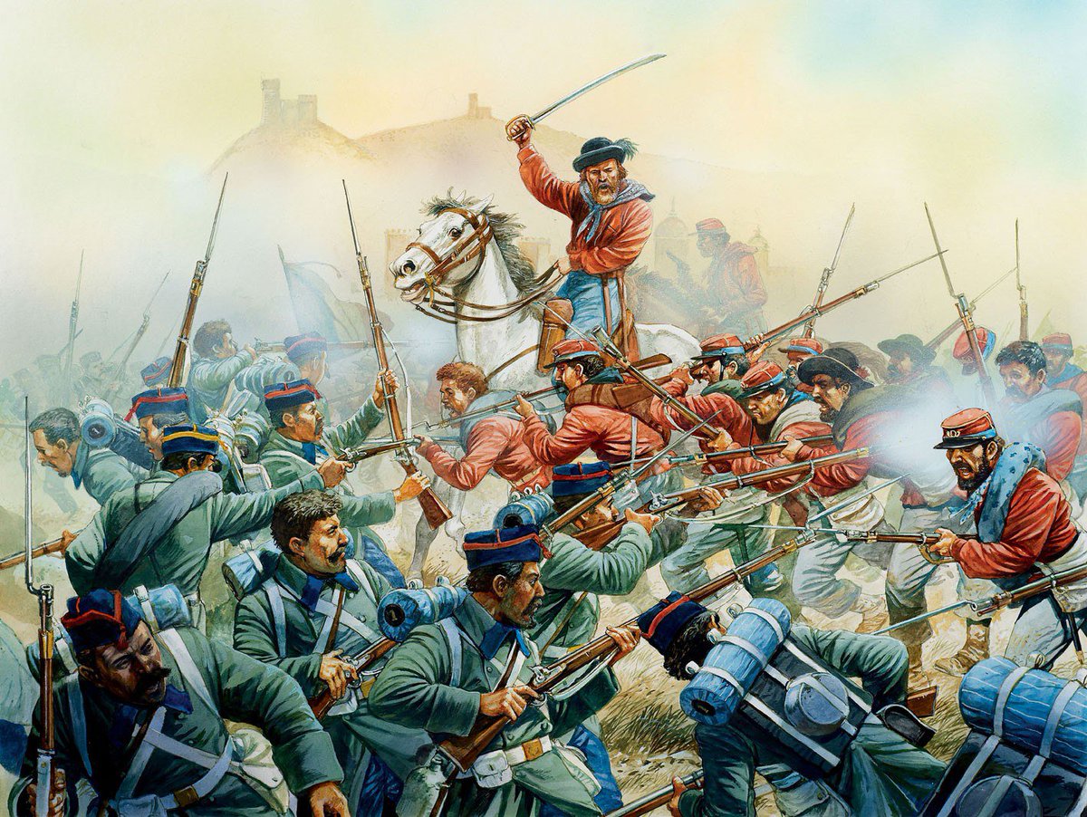 XBescos's tweet photo. (5-May-1860) Giuseppe Garibaldi y 1.000 camisas rojas marchan a la lucha contra los Borbones del reino Dos Sicilias. https://t.co/Tlme8fZiJ5
