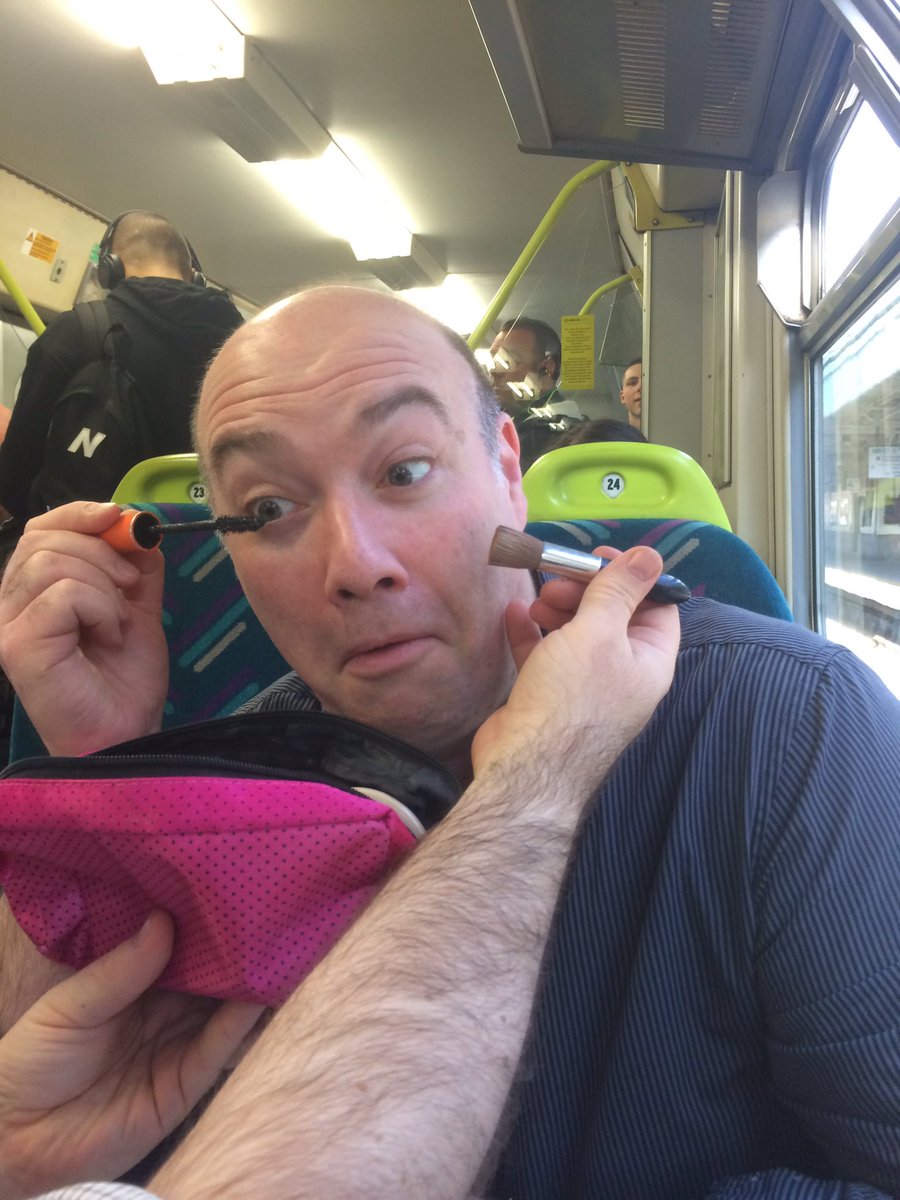 cmdr_powell's tweet photo. @lynrees follows his normal beauty routine with the help of @m3gl4r &amp; @BenFaire but the results are not encouraging https://t.co/zeGMrIZoFh