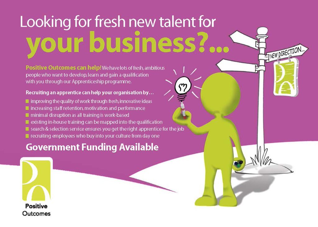 PosOutCheshire's tweet photo. Take on an #apprentice and get some #fresh talent into your #business! #SuperThursday https://t.co/oc2CrzjXob