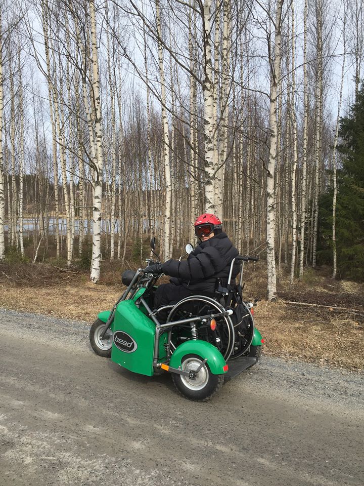 Looks like a brilliant way to get around #accessible #motorbike