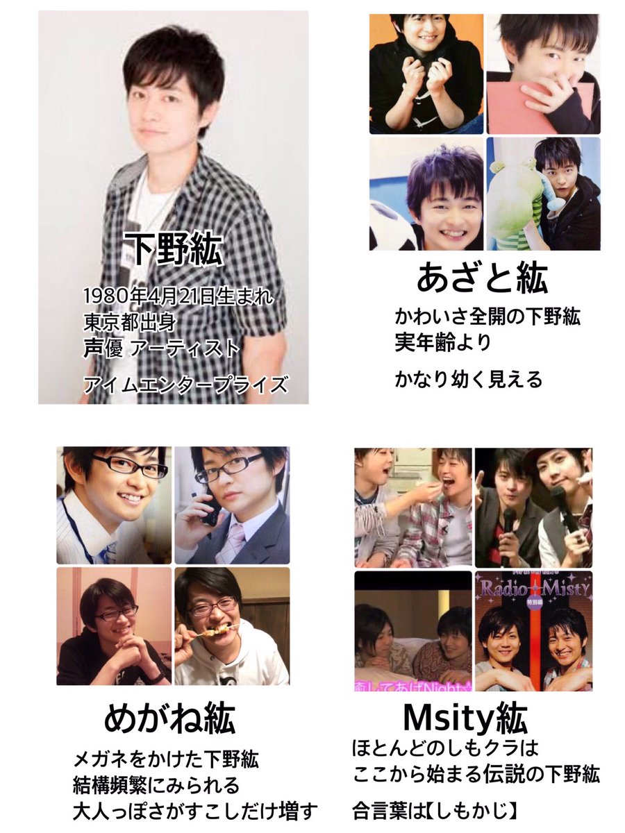 まりこ Di Twitter 最近流行っているらしい例のアレを下野紘バージョンでやってみましたのでお納め下さい ちなみにコメントなどは私個人の意見ですのでご理解下さい