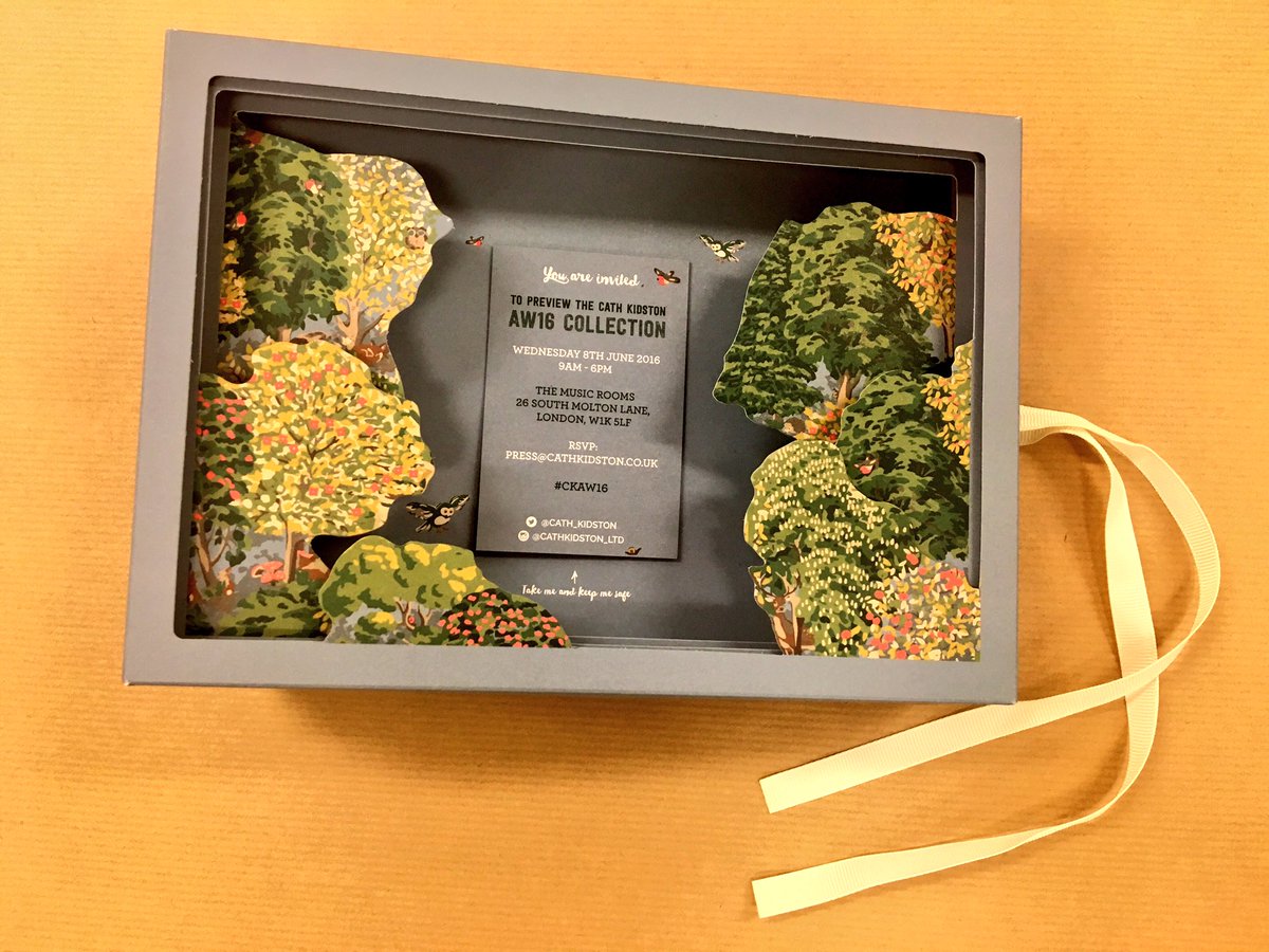 Livingetc's tweet photo. Pushing the press invite boundaries with a 3D book, complete with bird chirp sound effects. Well done @Cath_Kidston https://t.co/CRSYPPz9Yw