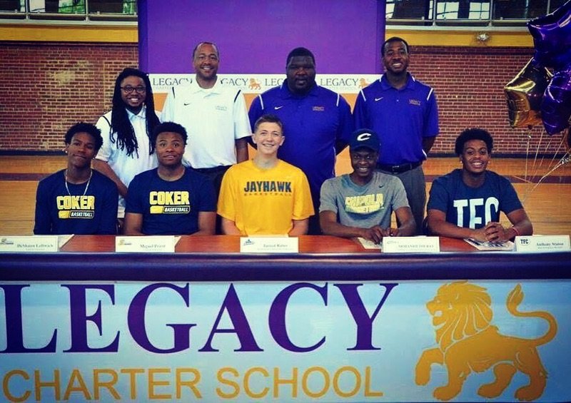 MCC Mens Basketball signs 6'10 center Jarred Ritter from Legacy Charter School in South Carolina.