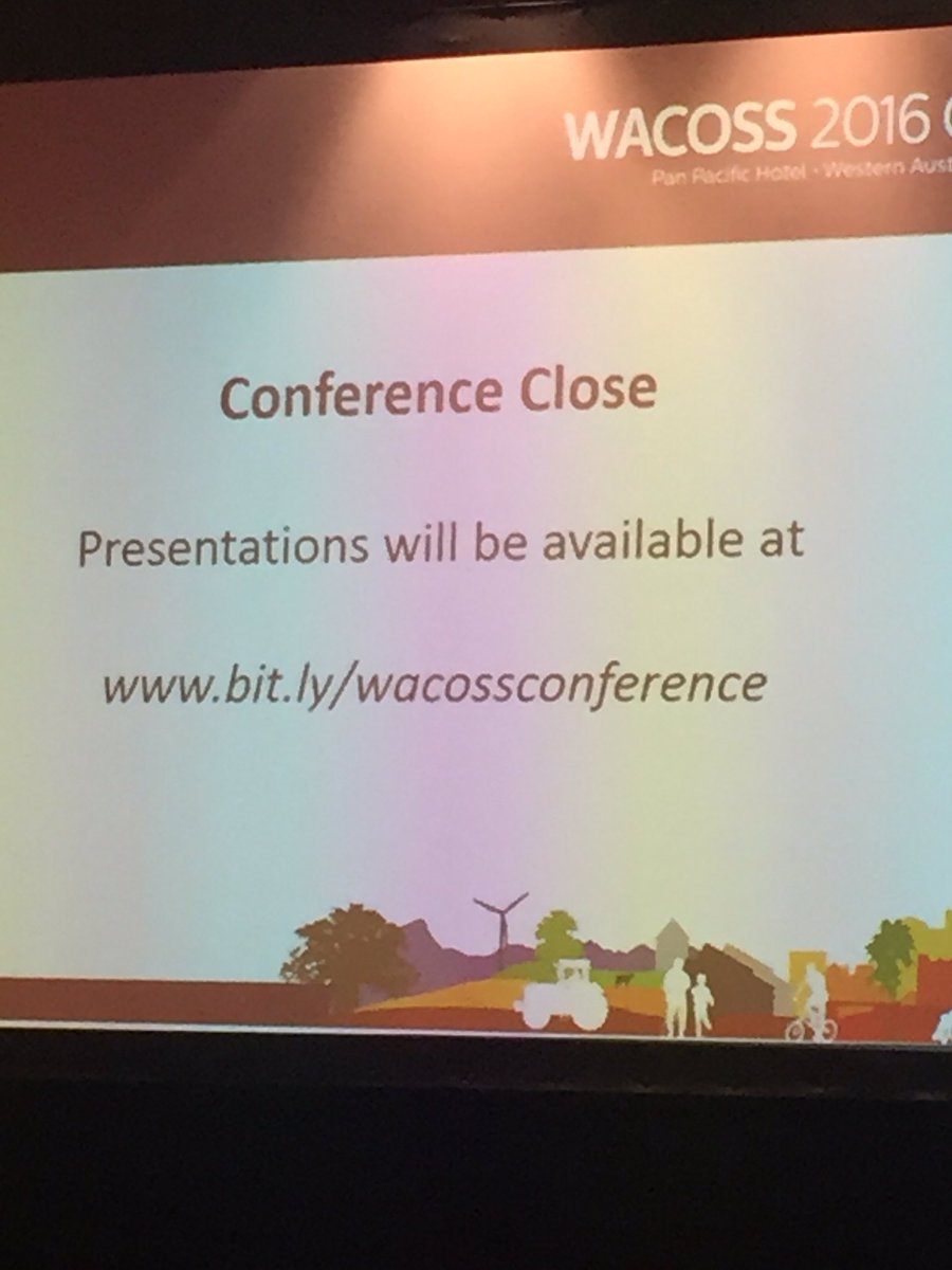 libbyk_4's tweet photo. Thanks @WACOSS for a great conference #WACOSSconf https://t.co/tvOIRi2YKJ