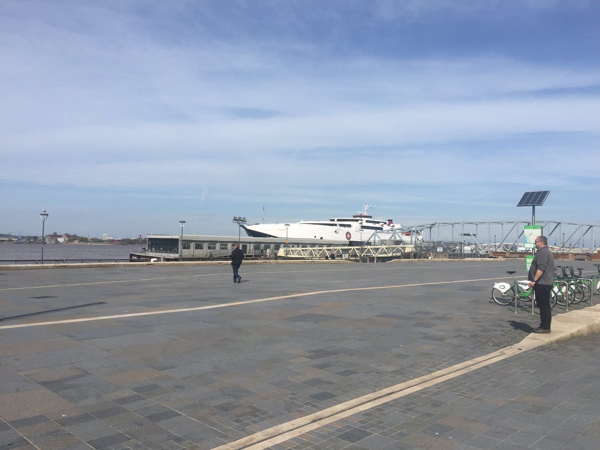 Sunny day in #Liverpool site meeting for an outdoor event