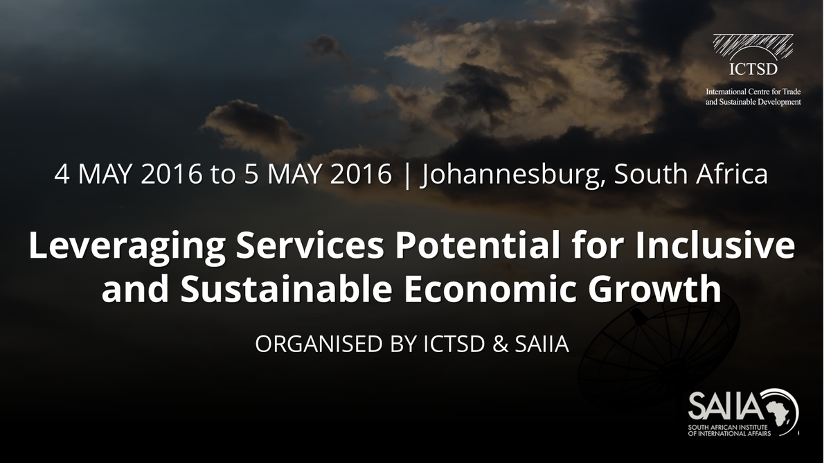 ICTSD's tweet photo. Watch our live webcast on leveraging #Services4Development: https://t.co/sYjk8bJKCt @Saiia_INFO https://t.co/w1b9rOsTeh