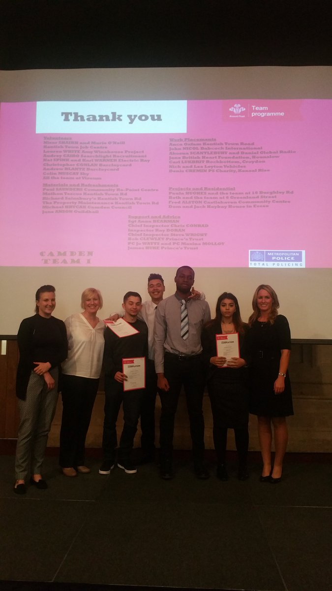 atl_jo's tweet photo. Congratulations @MPSCamden @PrincesTrust team #team #futuregreats https://t.co/oCOHVC548b