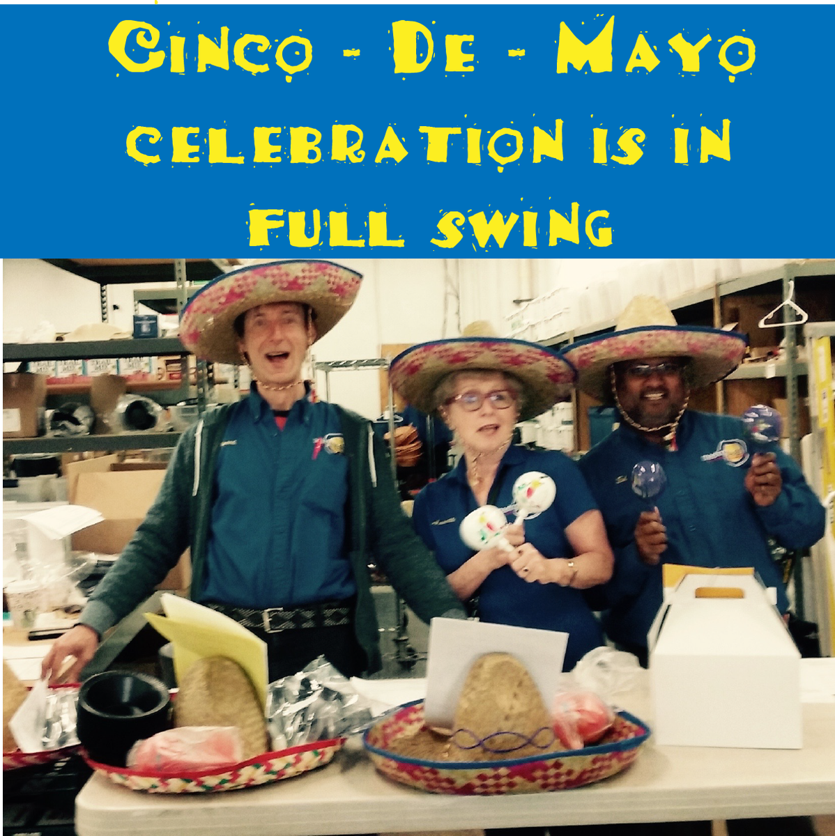 Cinco De Mayo deliveries are underway! We're giving free centerpieces with Tex-Mex orders! meetingmeals.com
