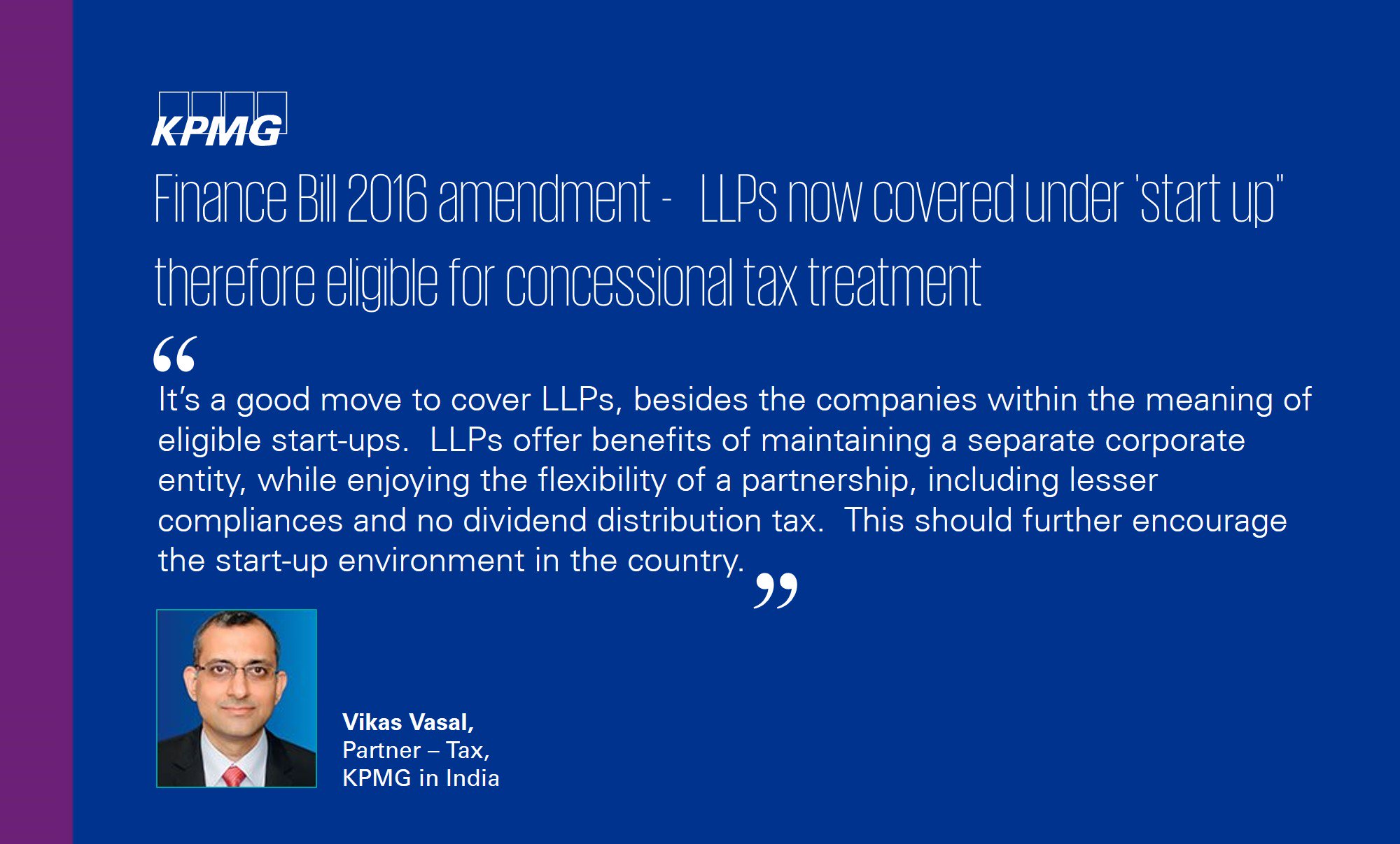 KPMG India on Twitter "LLPs now covered under Startups. KPMGIndia's