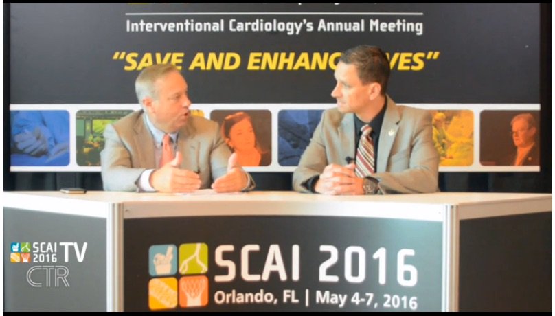 CMichaelGibson's tweet image. Christian Spies &amp;amp; I talk State of the Art in TAVR tv.clinicaltrialresults.org/play.php?submi… #SCAI2016 #SCAITV