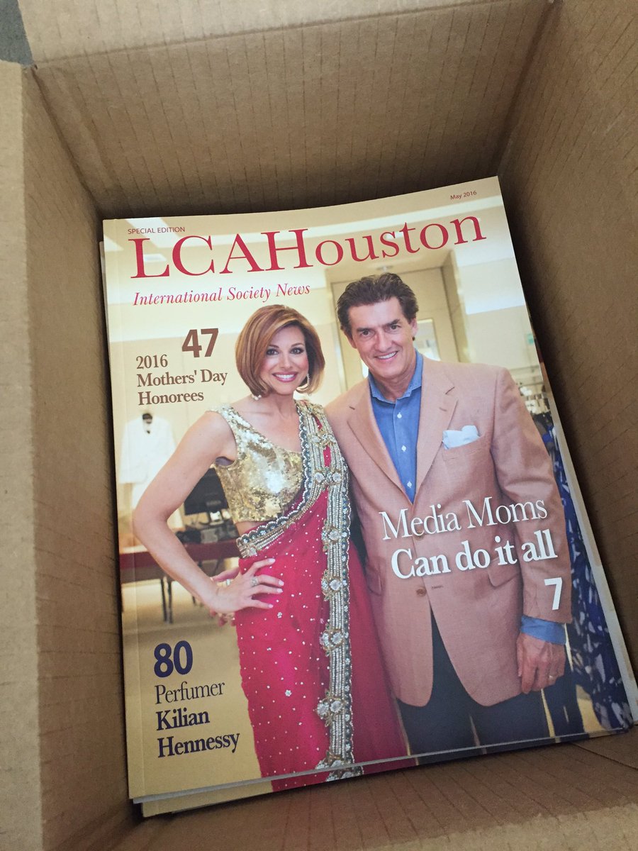 The magazines r here. LCA Houston 's first in print edition featuring our diversity w/@KPRCDominique <a href="/AnoushahKPRC/">Barbara Rosario</a>