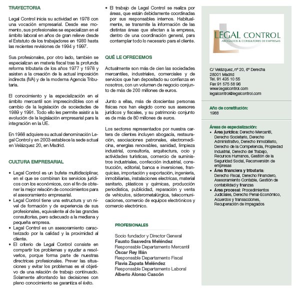 ProDespachos's tweet photo. @LEGALCONTROL bufete multidisciplinar desde 1988 que combina servicios jurídicos con económicos #losmejoresdespachos https://t.co/UHcyjXvJQt