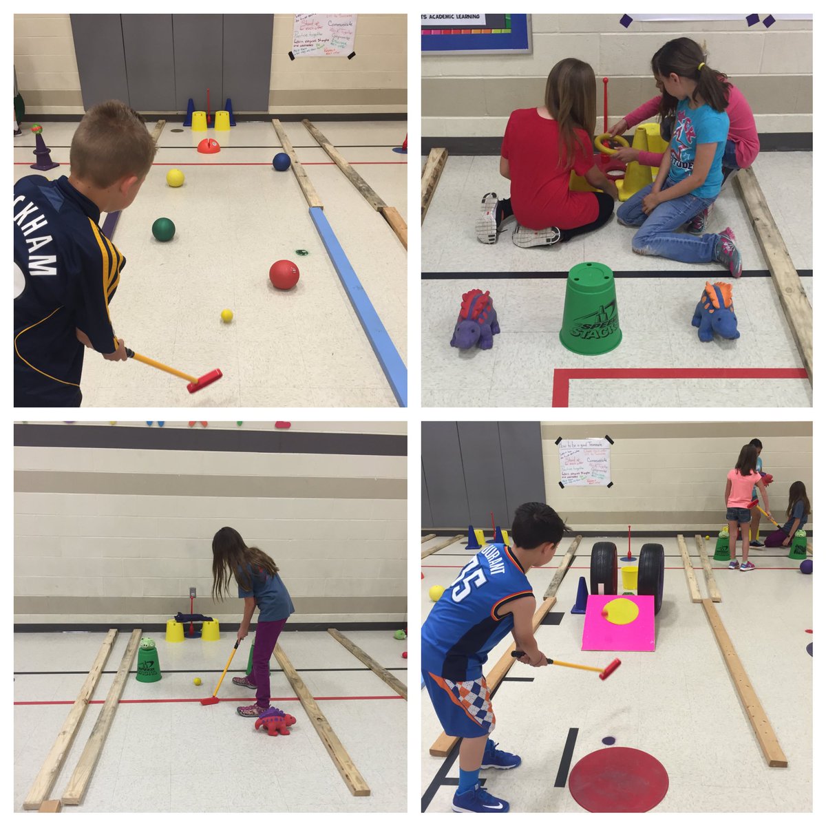 jkleach01's tweet image. Students turn to design Mini Golf Course. #cooperation #Studentdesigned