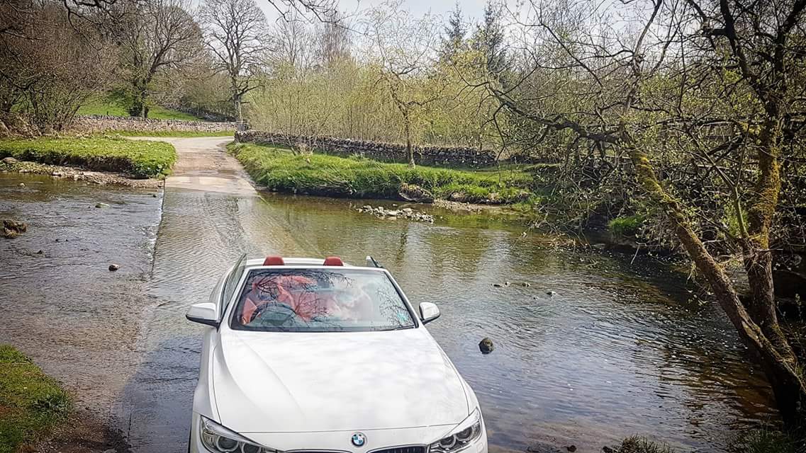 JOAlexOK's tweet photo. Crossing a ford in the #bmw Must remember it's not a 4x4! #cumbria #RutterFalls https://t.co/fGTeUfNOvX