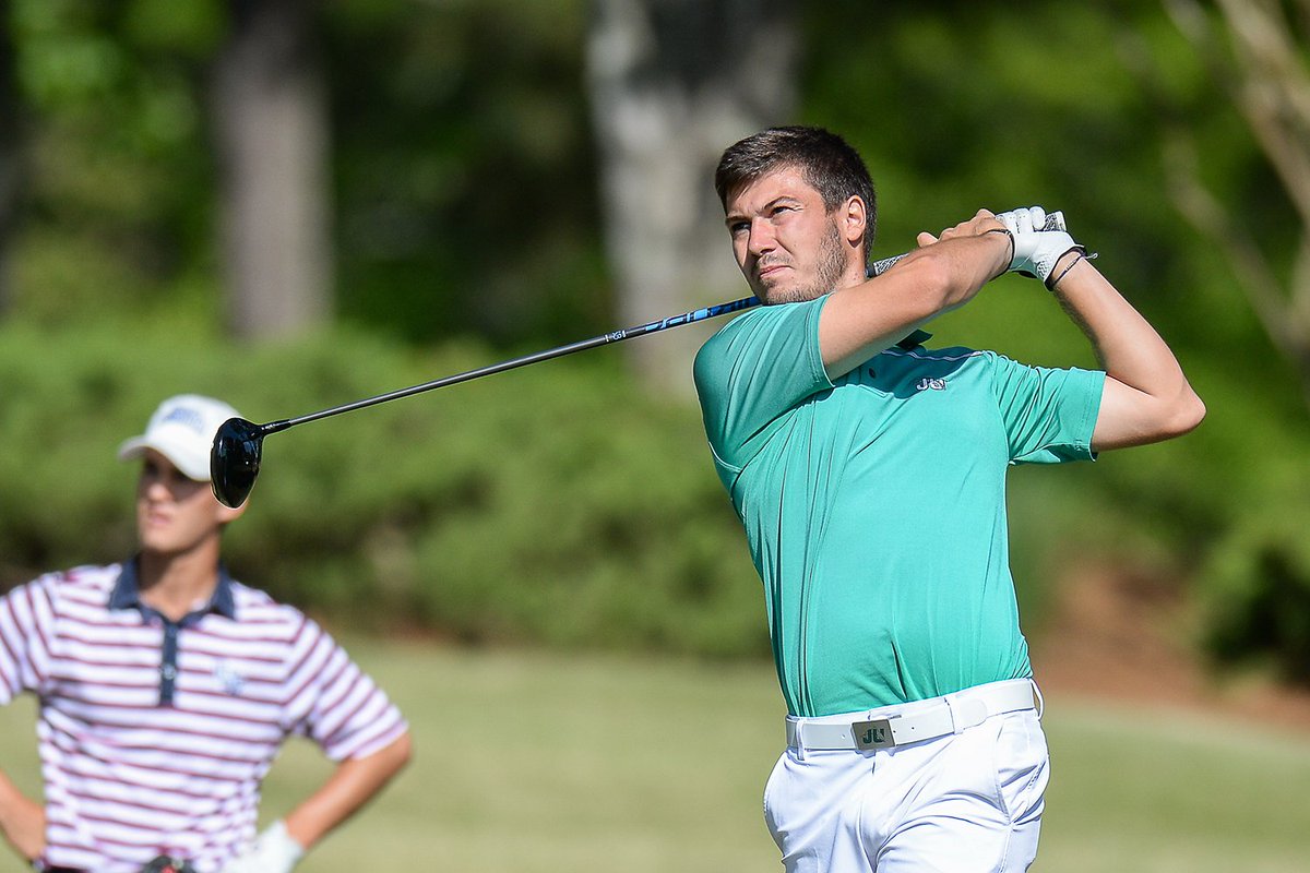 JAX_MGOLF's tweet photo. Congrats to Wicks and Medale, who will be representing JU at the NCAA Regionals! https://t.co/uHkZEbrENT #FearTheFin https://t.co/eeMyvh61Jo