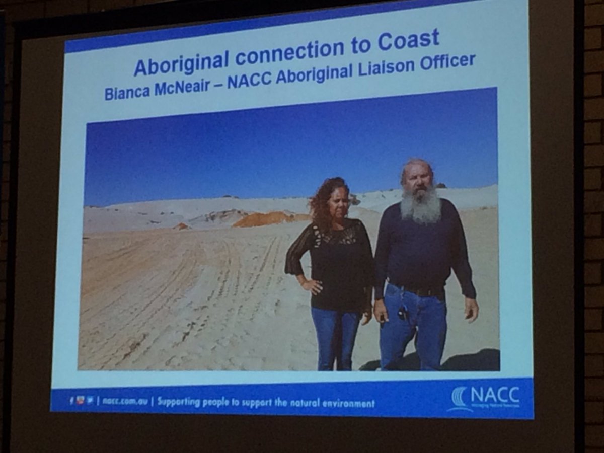 NACC_NRM's tweet photo. Protecting our coastal Aboriginal Heritage Sites is vital: not just for culture but also for environment #CAPForum https://t.co/4F1qZMutqu