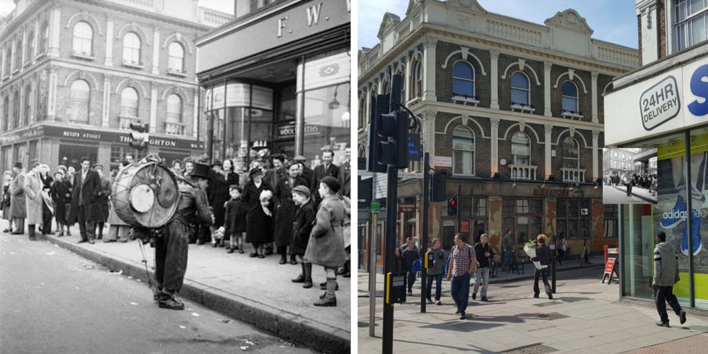 CamdenBloggers's tweet photo. @GreatestCapital Great picture! And in the background #FWWoolworth now @SportsDirectUK and @TheBluesKitchen #Camden https://t.co/sAaSXDUPY6