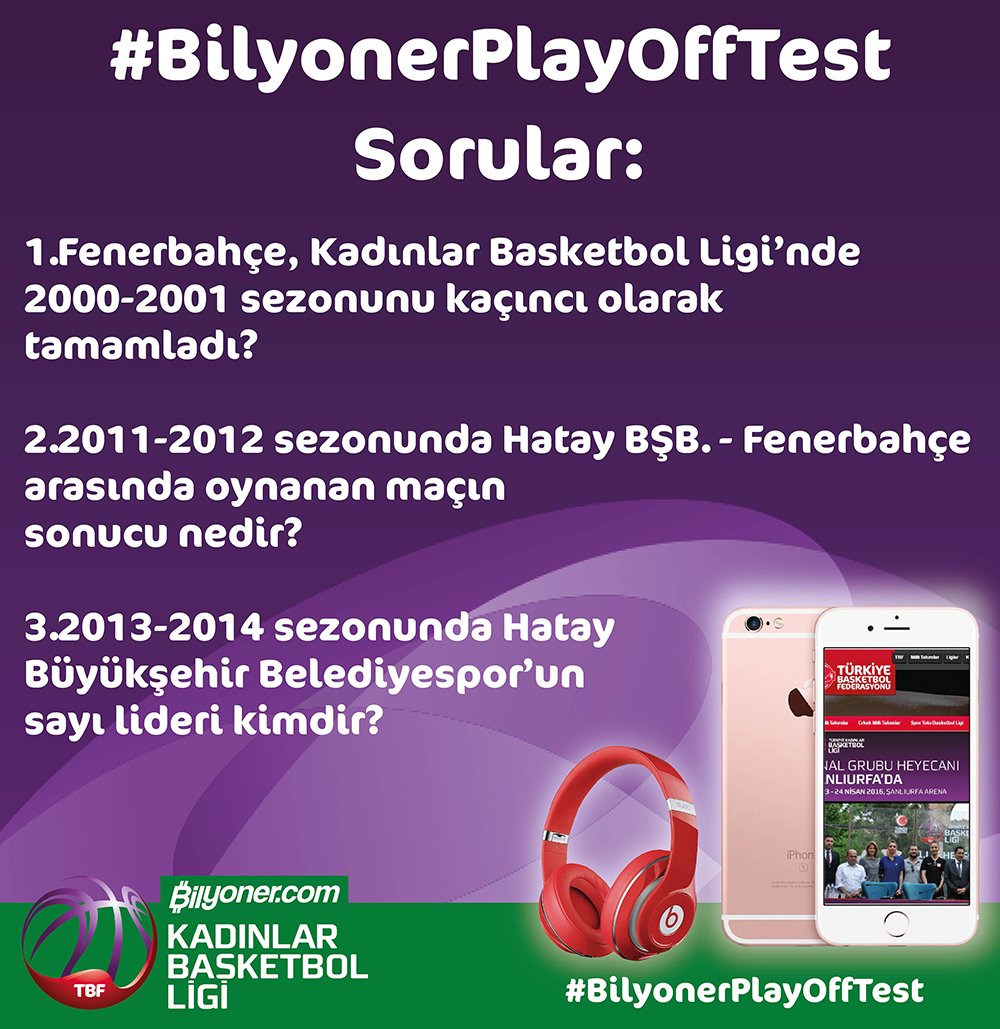 iPhone 6S ödüllü #BilyonerPlayOffTest başlıyor. İşte sorular: