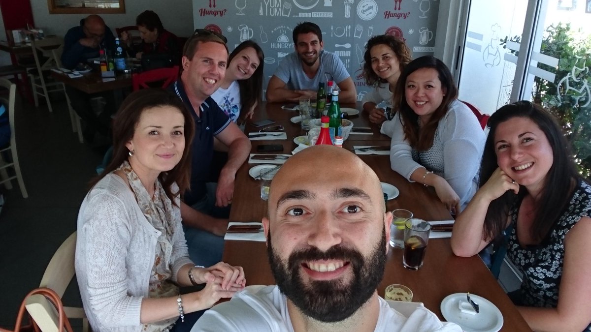 poolshir's tweet photo. Early bday team lunch! Starting the celebrations very very early! #BDayWeekendStartsEarly #LovingTheNewJob https://t.co/7Z5CiPx3Dp