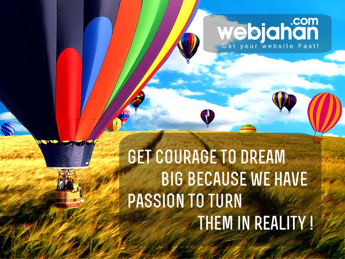 webjahan's tweet photo. We are ready to show you our passion; do you have courage to dream big?
#webjahan #getwebsite #getfreewebsite https://t.co/SBksCeSLFl