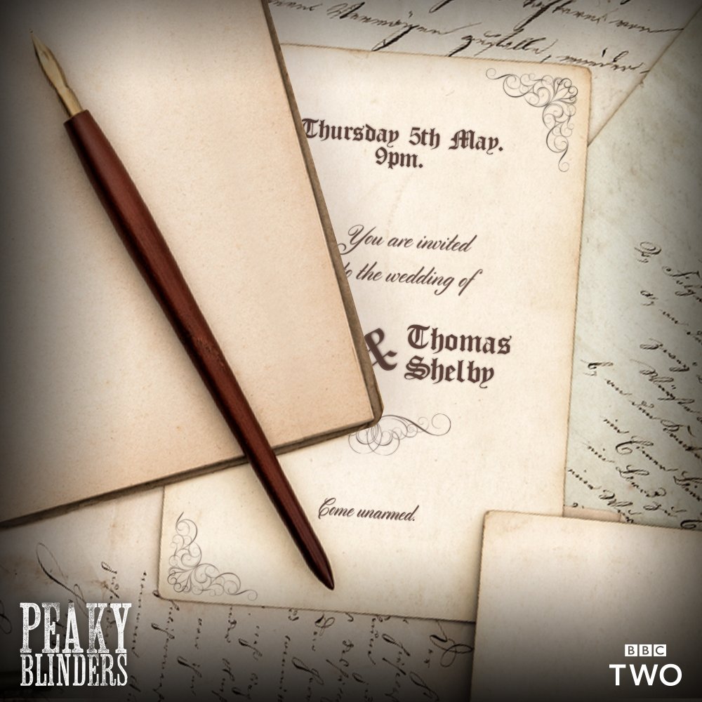 BBCTwo's tweet photo. "Oh and there’s a woman. A woman who I love…” #PeakyBlinders begins tonight. You’re invited. 9pm. @BBCTwo. https://t.co/RP3u4g6VdP