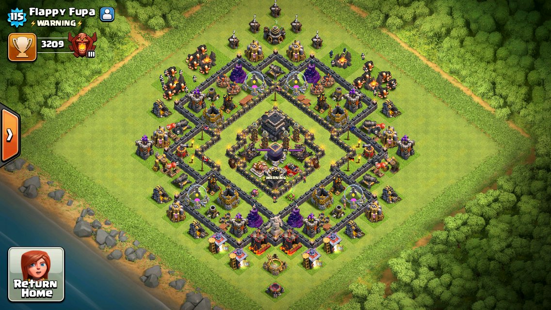 a_rob132's tweet photo. Town Hall 9 Dark Elixir Base #ClashofClans #ClashBase https://t.co/7tHq3gZfW0