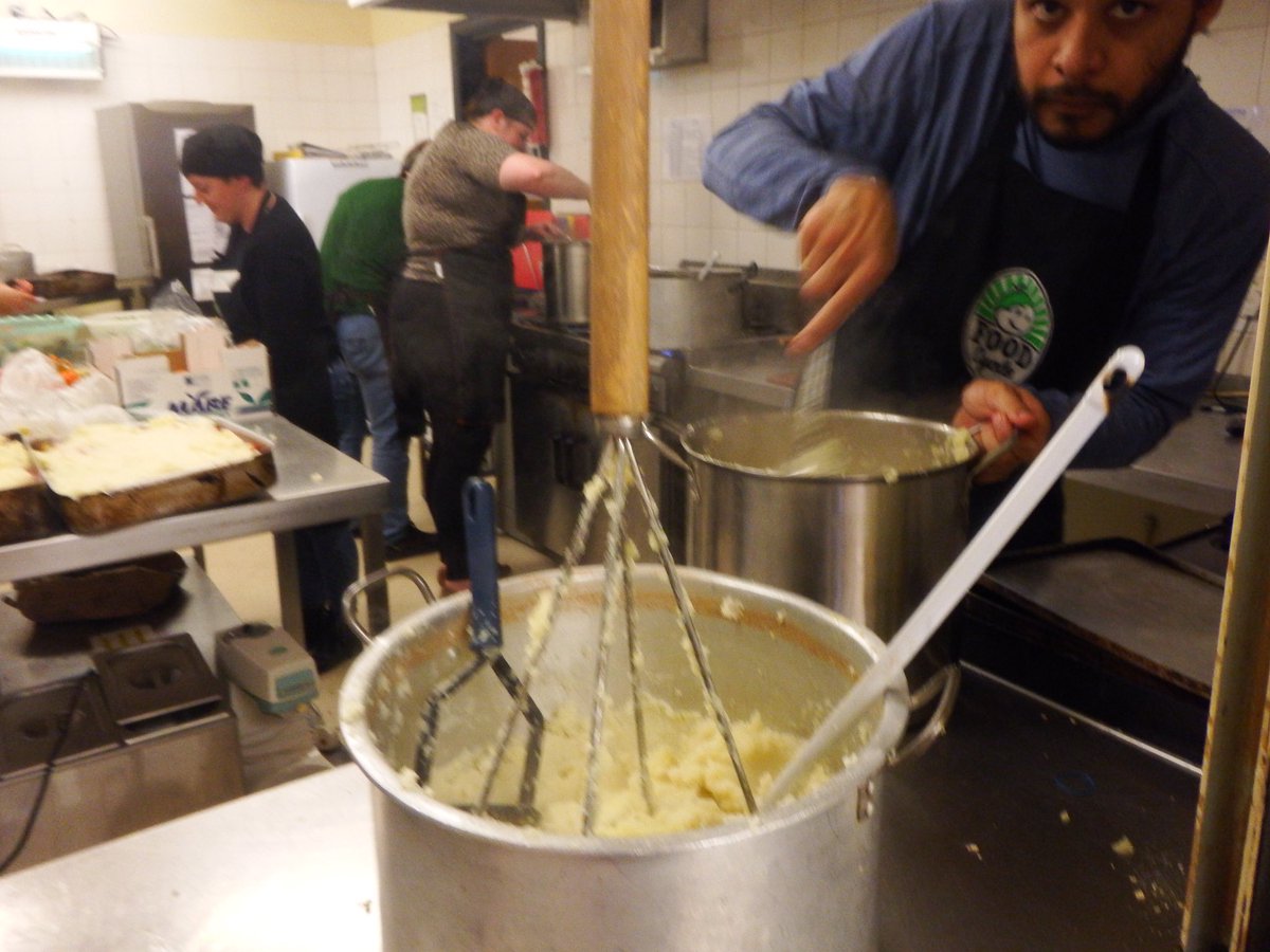 The inspirational Foodbank Choir at the Foodcycle cafe in St Bartholomew's Church Centre in Sheffield <a href="/Sheffieldis/">#Sheffieldissuper</a>