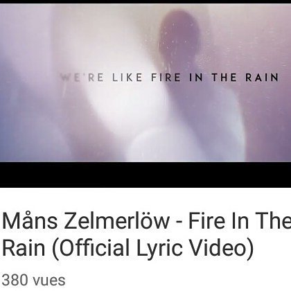 marie_france_id's tweet photo. Hej! #månsters #fireintherain #lyricsvideo is on @youtube
#isguut #newsong #newsingle
#se… https://t.co/DPGswCsR9G https://t.co/JY95YRch4w