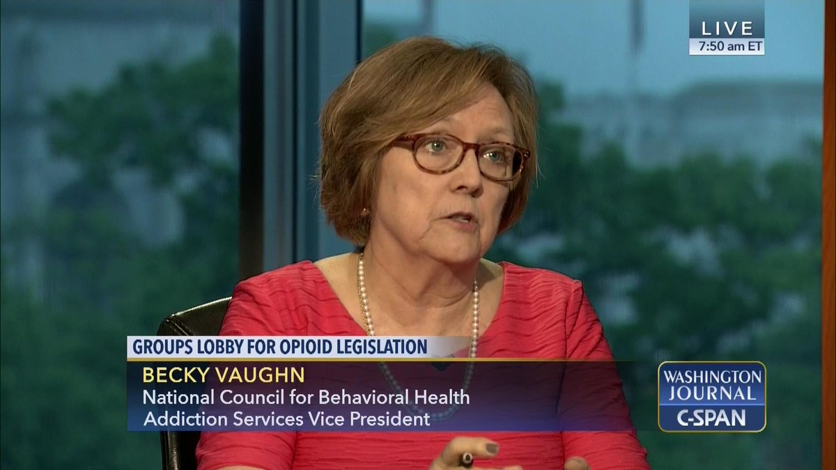 cspanwj's tweet photo. .@beckydvaughn55 @nationalcouncil joins us to talk about efforts to lobby Congress to pass #opioid legislation https://t.co/9ffjv9ZL4M
