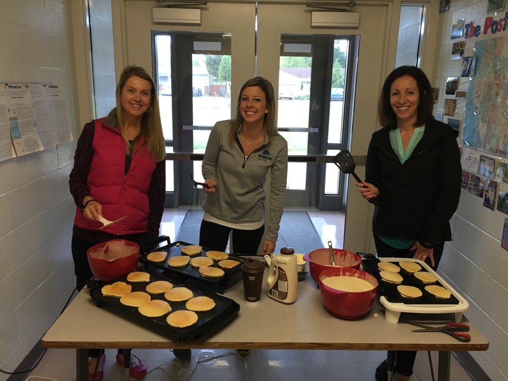 Celebrating learning with our pancake breakfast! Thank u Ts and Ss for your dedication!