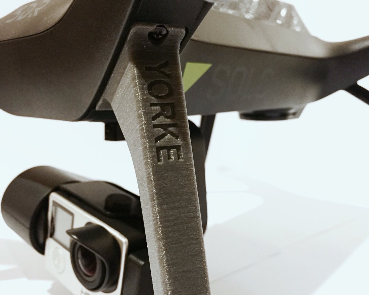 YorkeLabs's tweet photo. Prototype leg upgrade for the @3DRobotics Solo fresh out of @YorkeLabs designed with @autodesk @adskFusion360 https://t.co/PwbwelfkdD