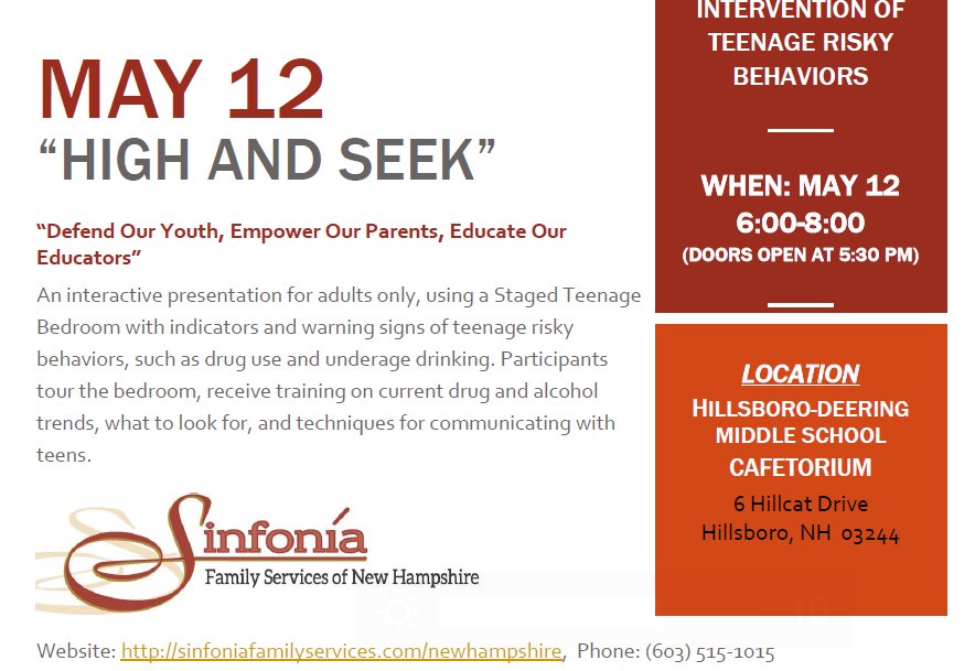 HDHSnurse's tweet image. FREE interactive community event for adults only. Come learn how to recognize risk teen behavior #hdhspride @NHSNA1