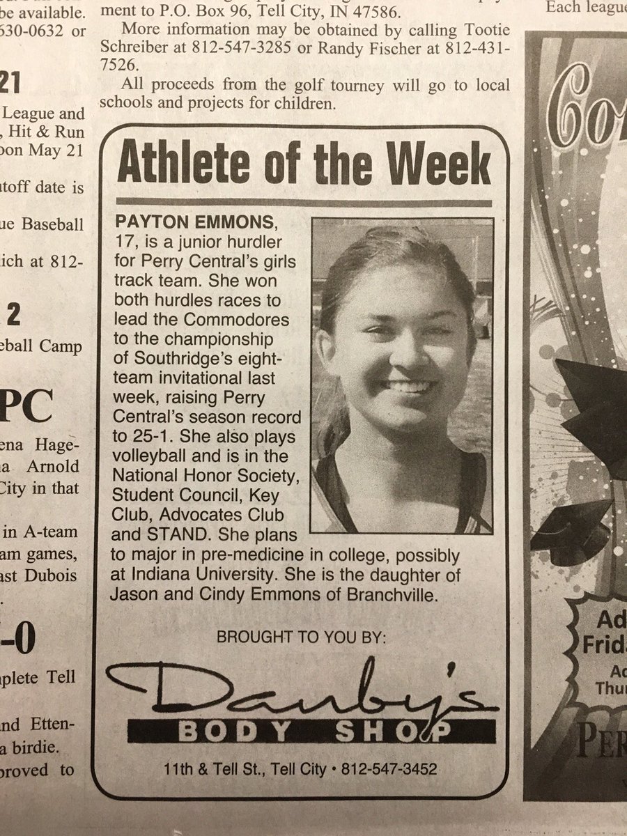 abigailreed2's tweet image. Shout out to my bestie for getting Athlete of the Week👏🏼🏆