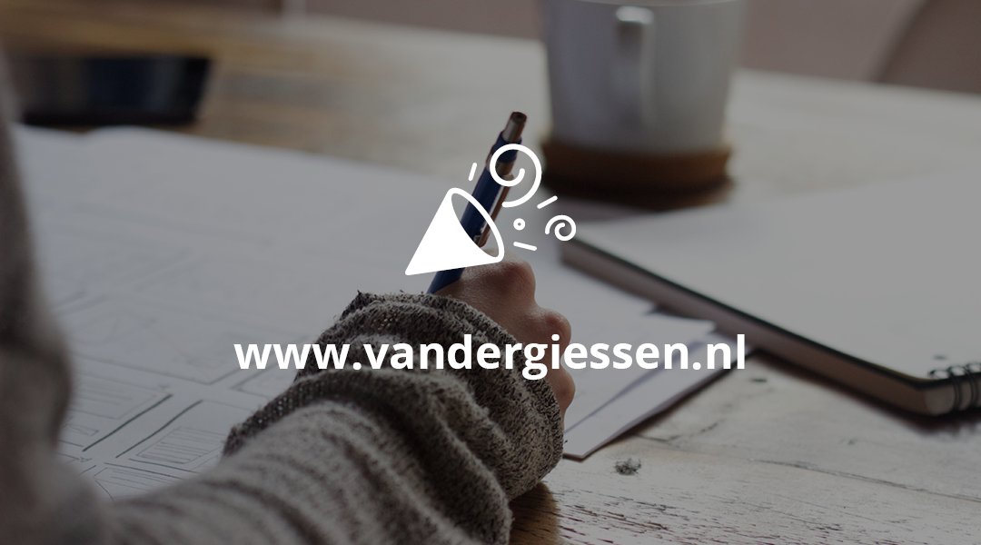 Mijn nieuwe portfolio website staat online! 
Check it check it check it!

vandergiessen.nl