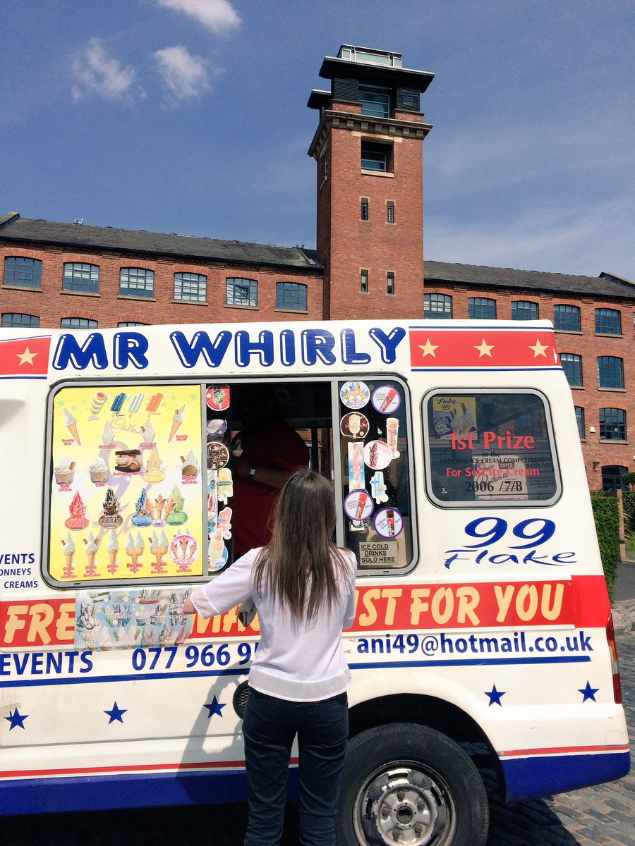 You know it's summer when <a href="/producerupnorth/">Laura Harris</a> buys ice cream #summer #sunshine #Manchester