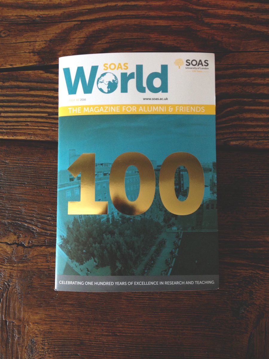 ChouetteFilms's tweet photo. Two great anniversaries #ahrc10 #SOAS100 and #Kanraxël in the special #soasalumni magazine! What a nice surprise! https://t.co/u7AnRb7IoR