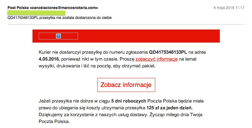 Uwaga na fałszywe maile od Poczty Polskiej aliexpress aliholik alilove telchina chińskiecuda wykop everythingaliex podatek kurier numer śledzenia itemy z chin polska pl xiaomi scam