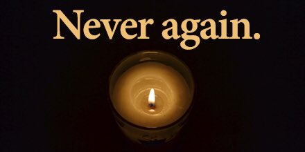 AIPAC's tweet photo. On Yom Hashoah, we remember the millions of men, women and children who perished during the Holocaust. #NeverAgain https://t.co/J6dtiHt4lQ