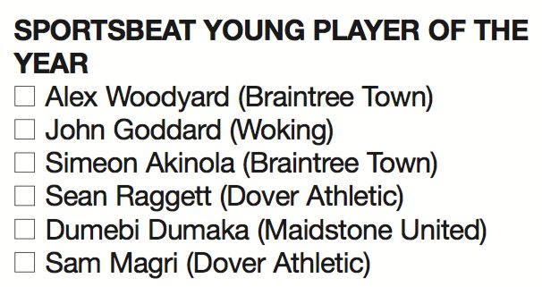 NonLeaguePaper's tweet photo. Less than 24 hours left to vote! Who deserves to be named the @Sportsbeat Young Player of the Year? Use #NGAvotes https://t.co/p9jPxCpTQH