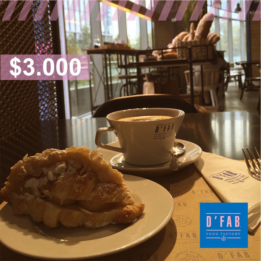 dfabfoodfactory's tweet photo. ¿Frío? Ven por tu Croissant almendras con café ☕️ por $3.000 hasta las 12 hrs #BreakDanceDFAB https://t.co/46kBrv4uzj