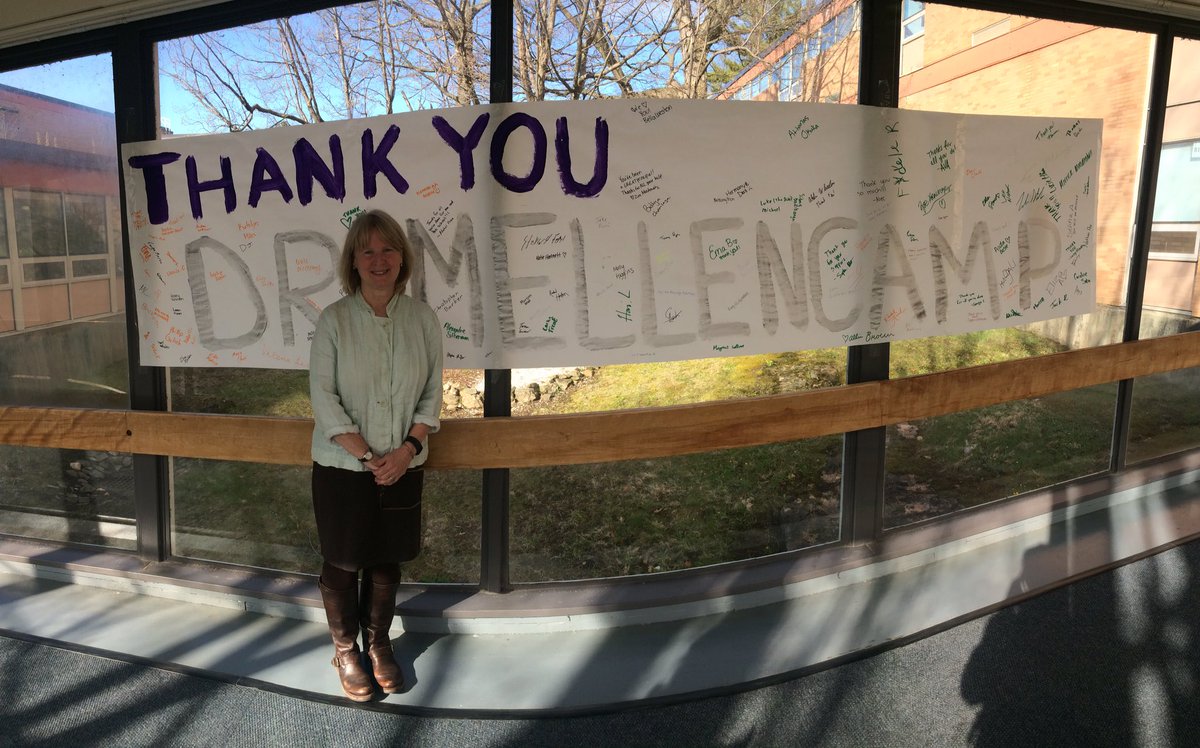 Students thank Ms.Mellencamp for her years of service at BHS