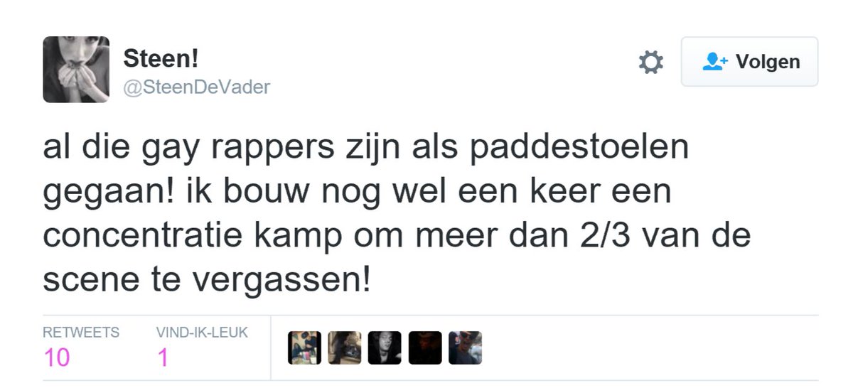 Wtf. Op Bevijdingsfestival Utrecht staat rapper Steen. Die dit soort statements maakt. Smaakvol, <a href="/BFUtrecht/">Bevrijdingsfestival Utrecht</a>. #BFU16